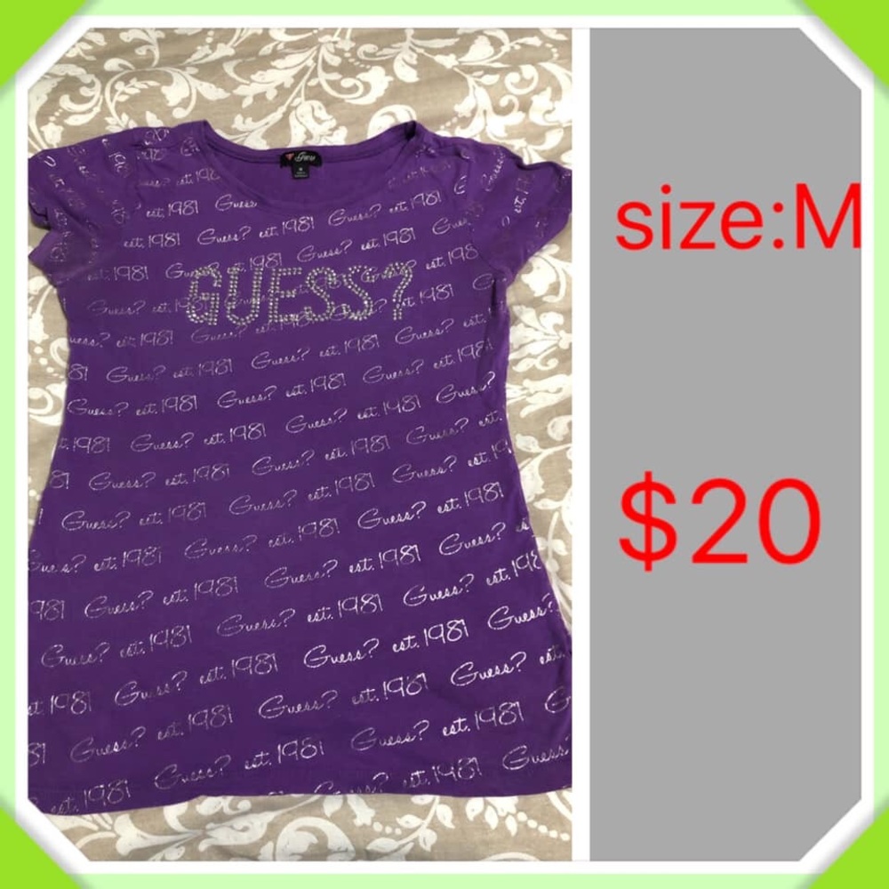 Guess shirt and a guess wallet